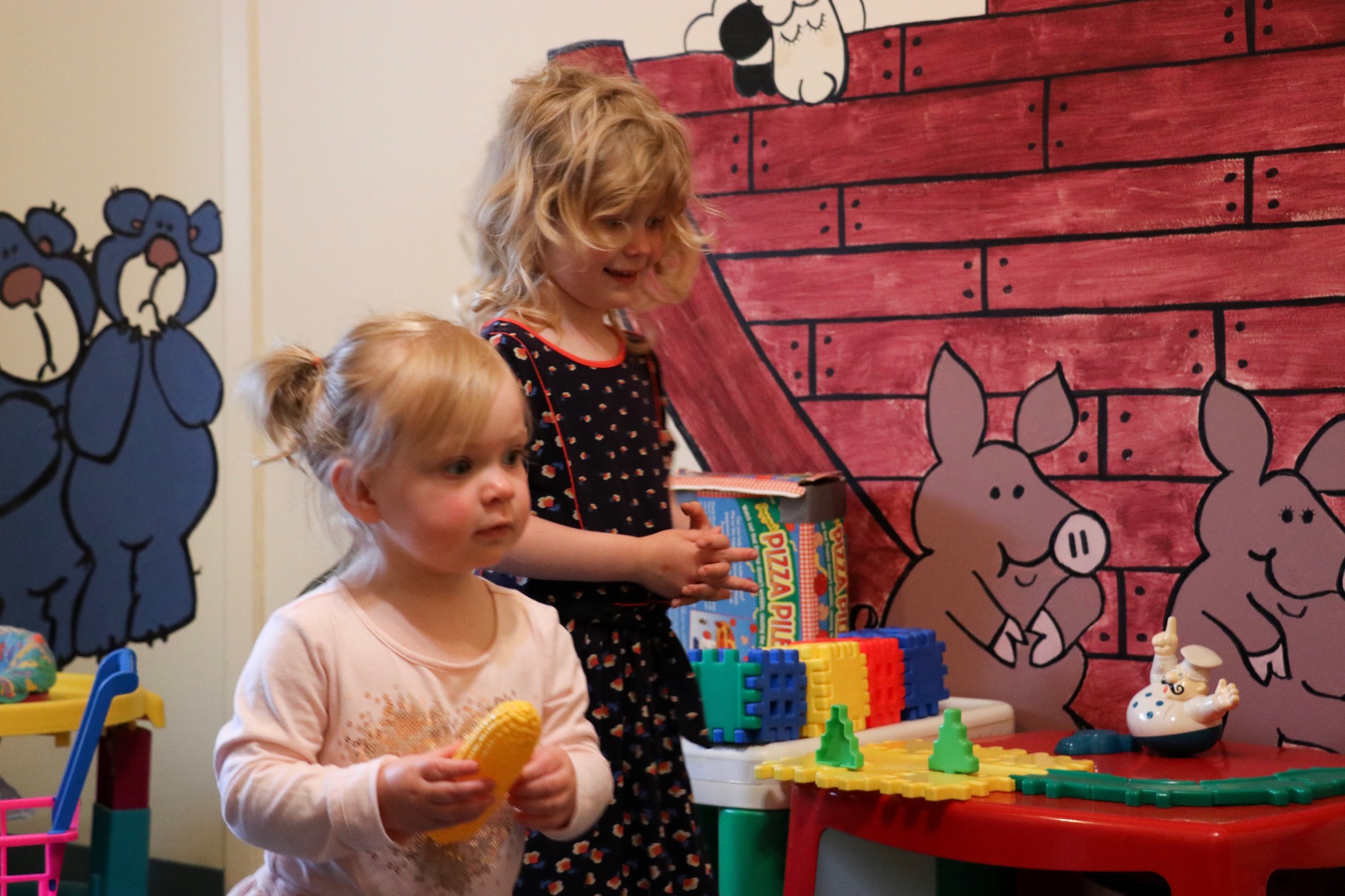 Playing in the nursery